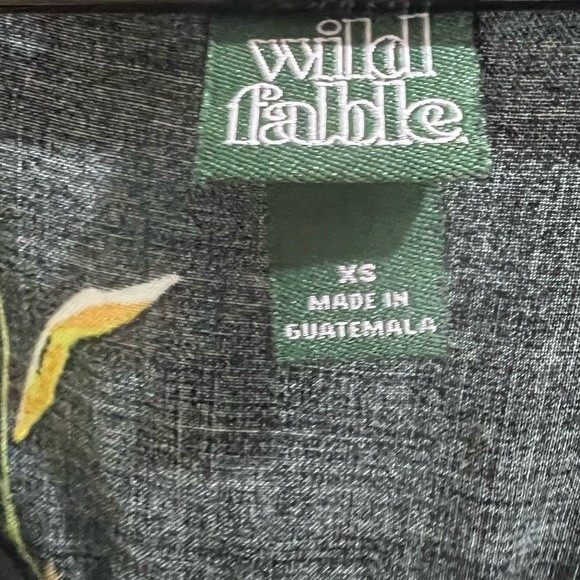 Black and pink floral aline button dress size XS - Picture 8 of 8